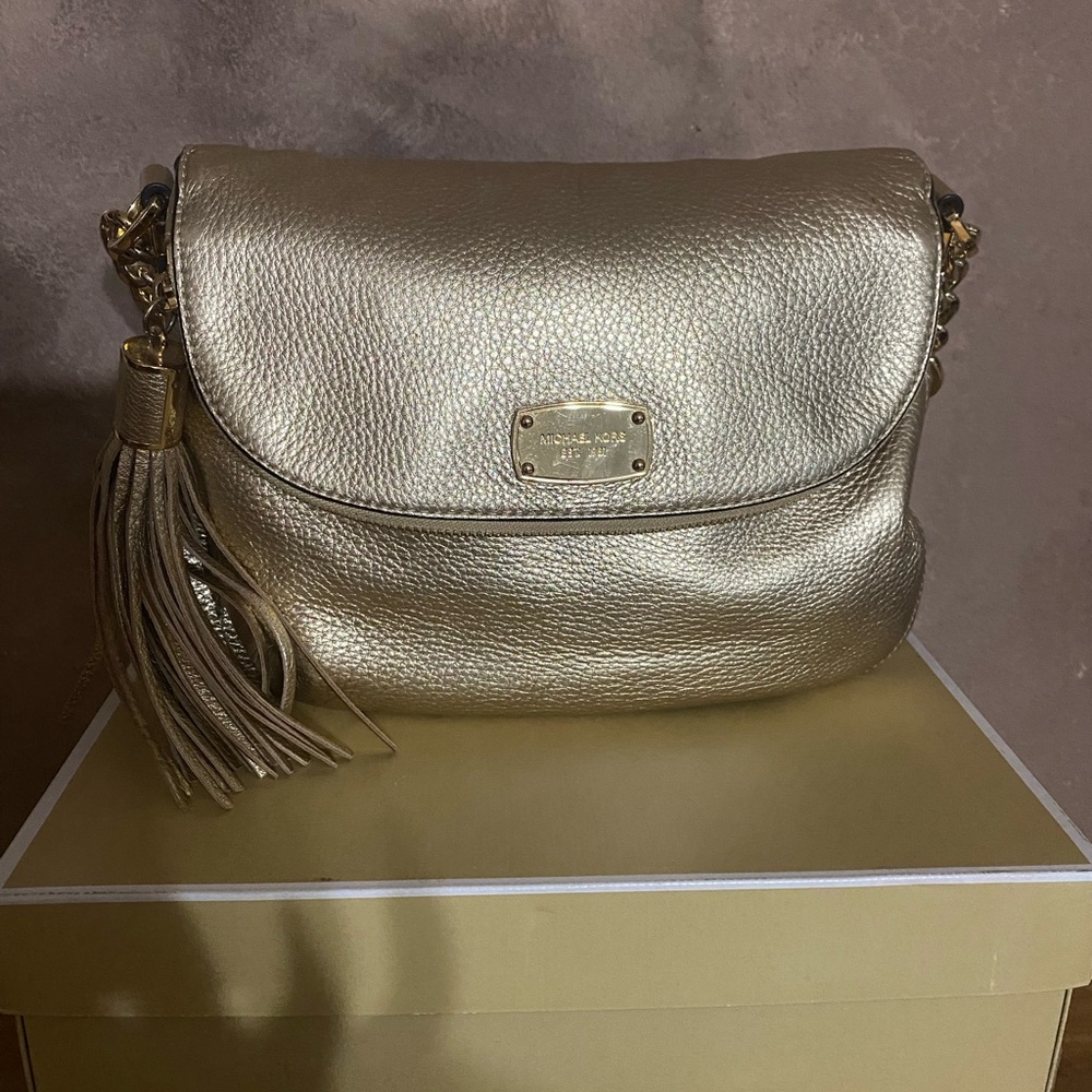 Gold Michael kors purse